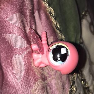 Vintage pink littlest pet shop butterfly toy